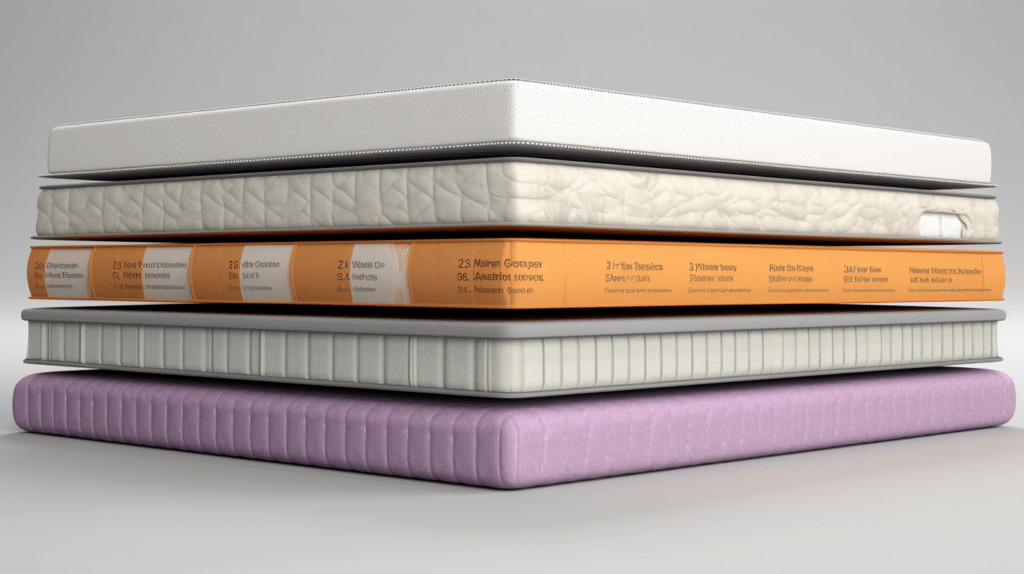 Different mattress sized thicknesses