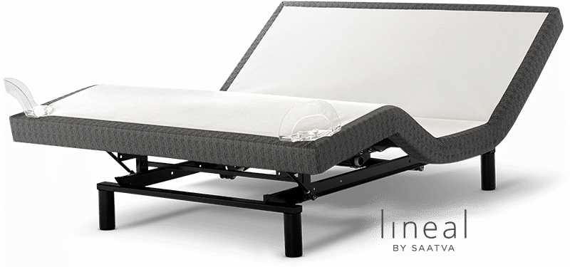A Saatva Lineal adjustable bed