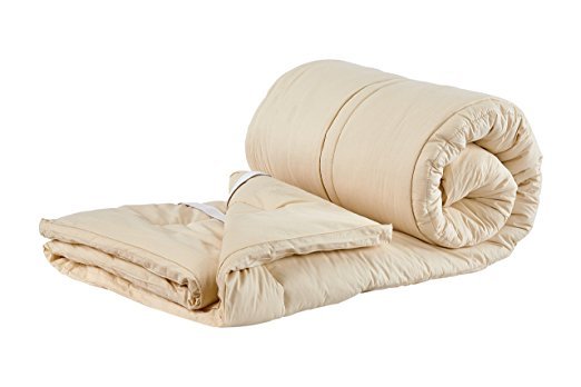 Sleep & Beyond 60 by 80-Inch Organic Merino Wool Mattress Topper