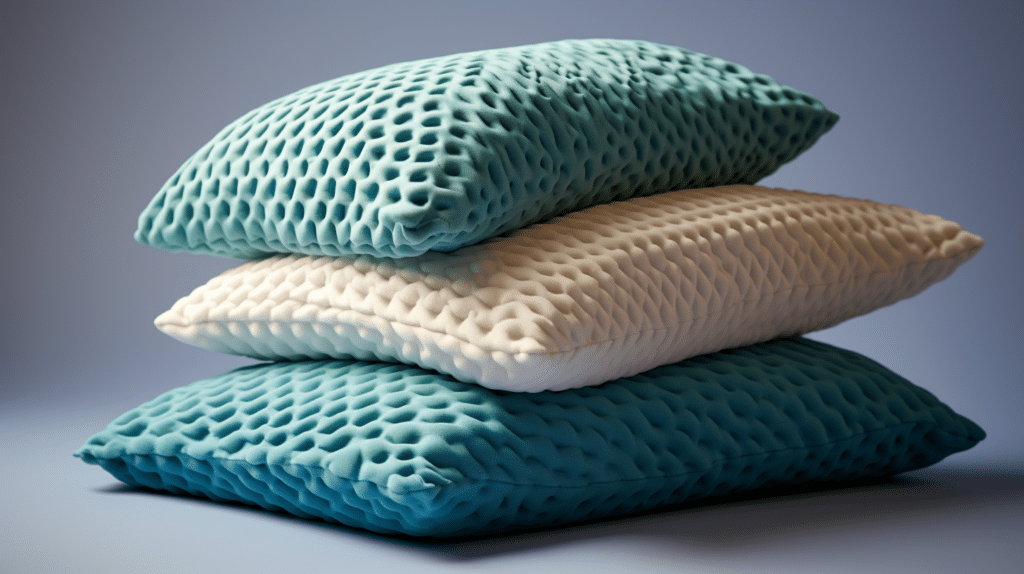 An array of cooling pillows with unique designs