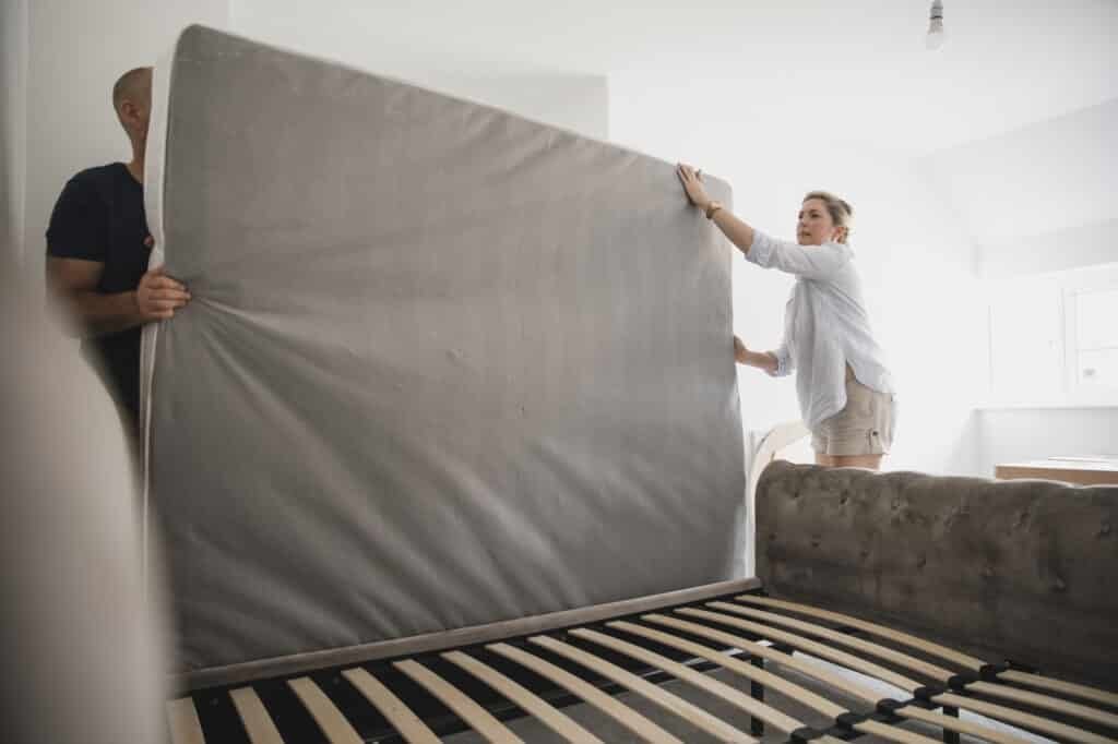 Folding a mattress