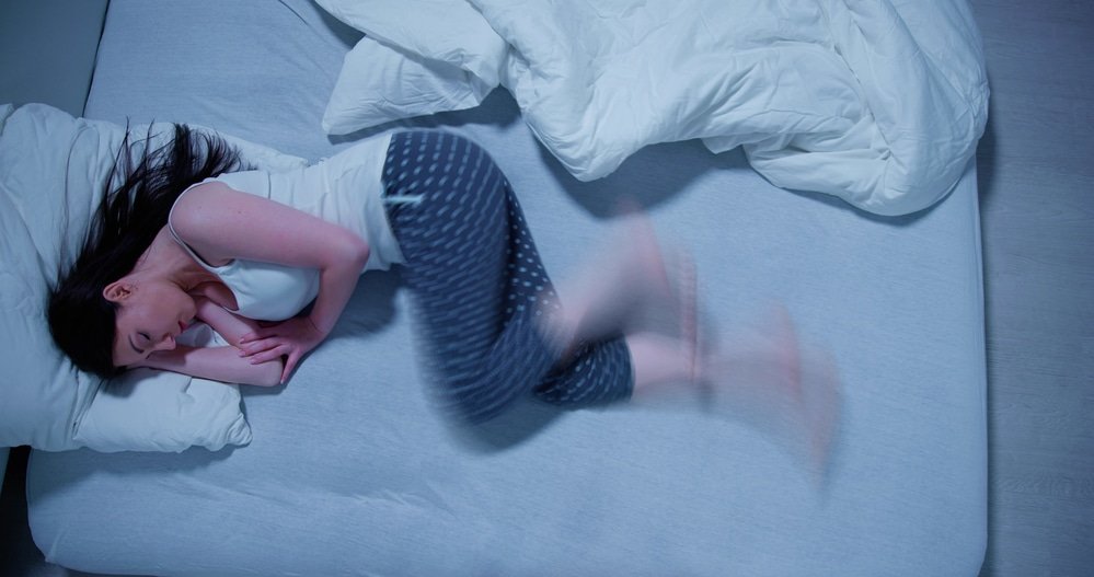 Woman With RLS - Restless Legs Syndrome