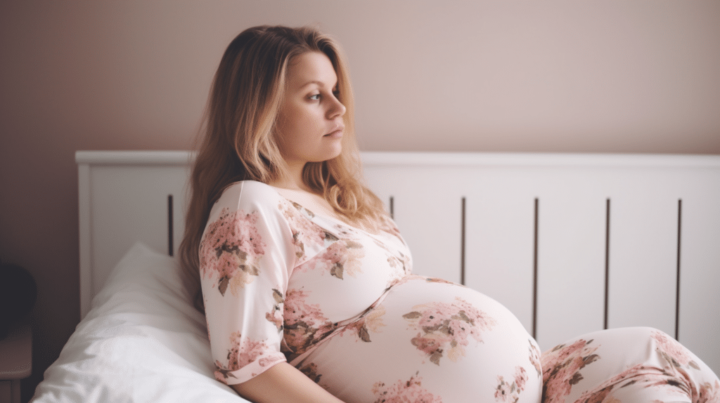 A pregnant woman