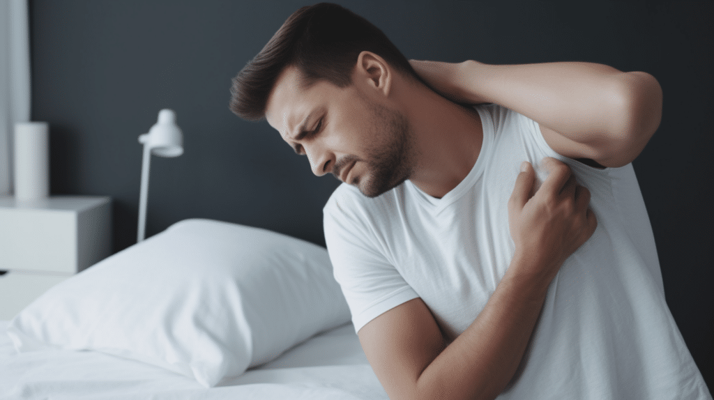 A man in pain