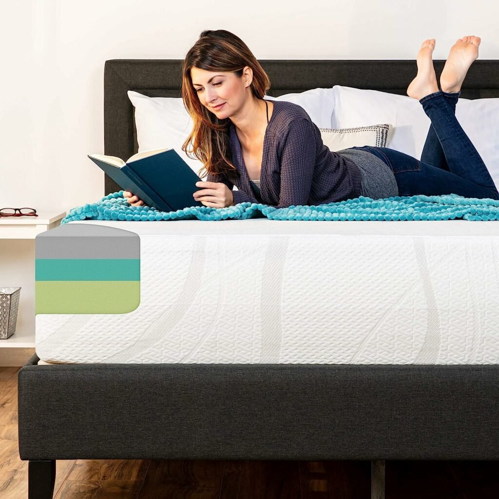 Best Choice Products 12in Queen Size 3-Layer Medium-Plush Mattress