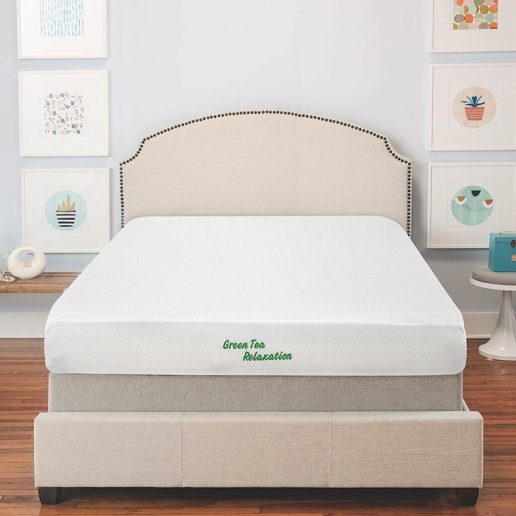 BioPEDIC 8 Inch Green Tea Infused Medium Plush Memory Foam Mattress