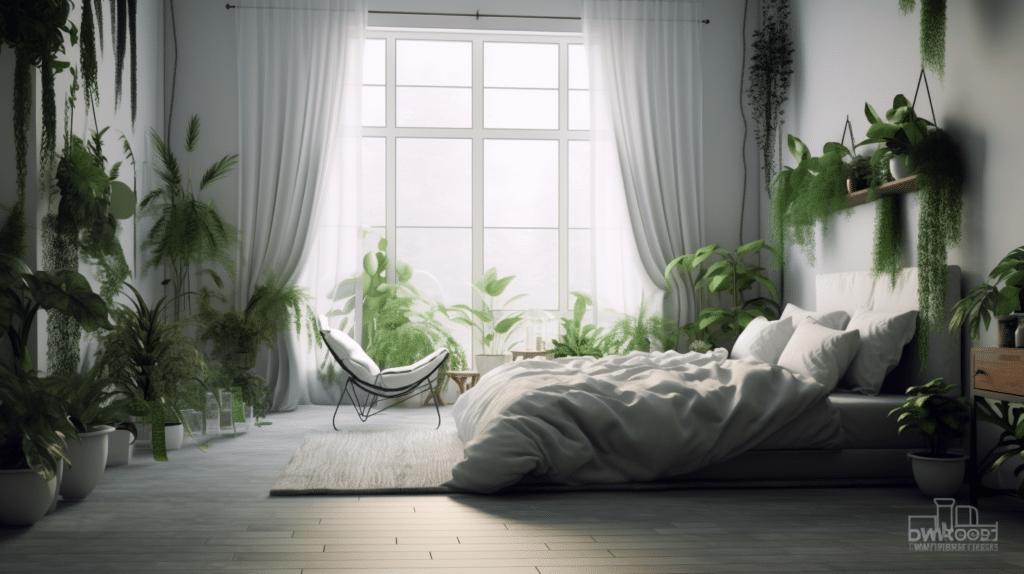 Lots of bedroom plants